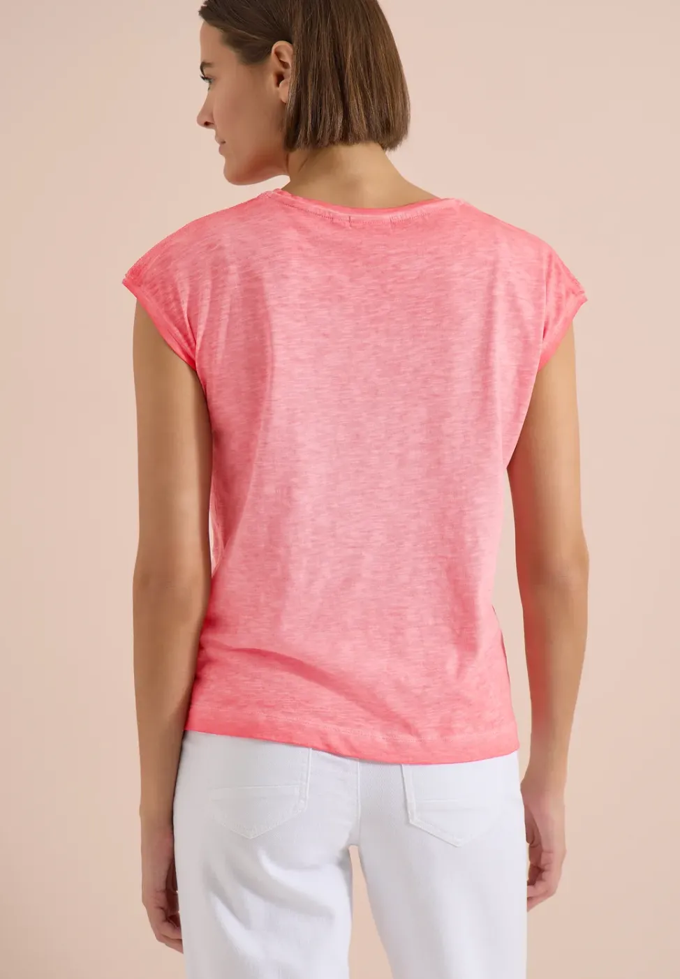 T-Shirt aus Jersey im Garment Dye Look