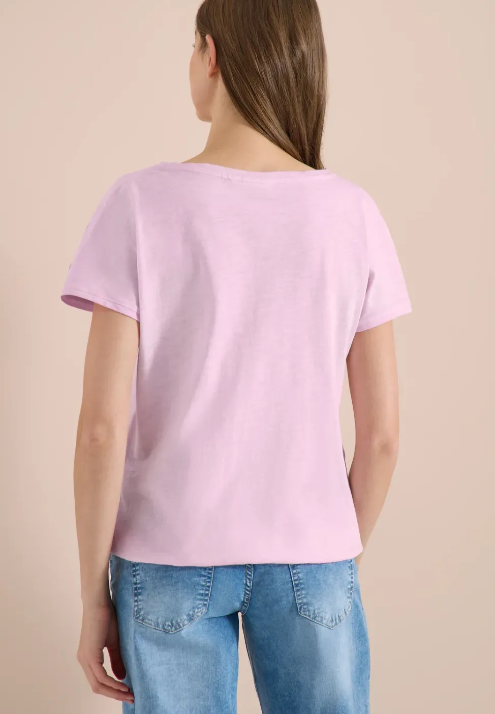 T-Shirt aus Jersey im Garment Dye Look