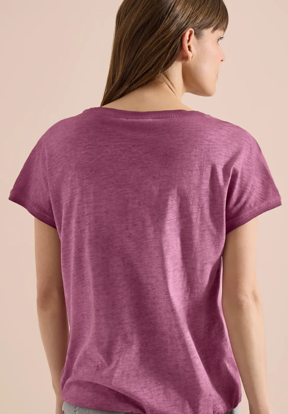 T-Shirt aus Jersey im Garment Dye Look