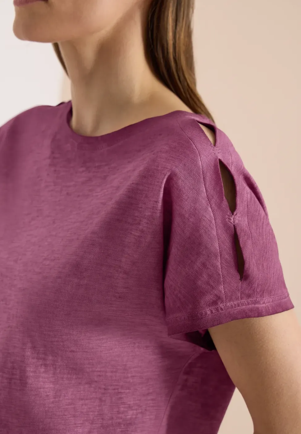 T-Shirt aus Jersey im Garment Dye Look
