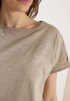 T-Shirt aus Jersey im Garment Dye Look