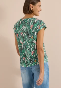 T-Shirt im Ausbrenner-Look