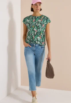 T-Shirt im Ausbrenner-Look