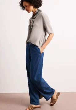 T-Shirt im Strick-Look mit V-Neck