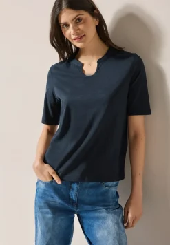 T-Shirt im Tunika-Look