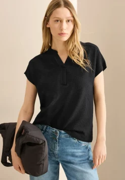 T-Shirt im Tunika-Look