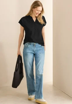 T-Shirt im Tunika-Look