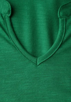 T-Shirt im Tunika-Look