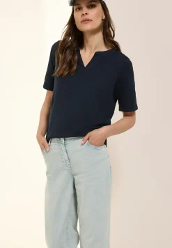 T-Shirt im Tunika-Look