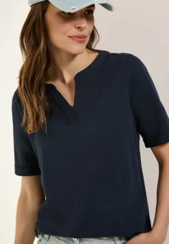 T-Shirt im Tunika-Look