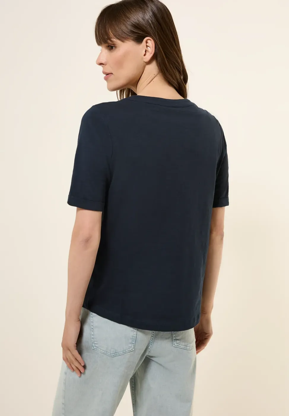 T-Shirt im Tunika-Look