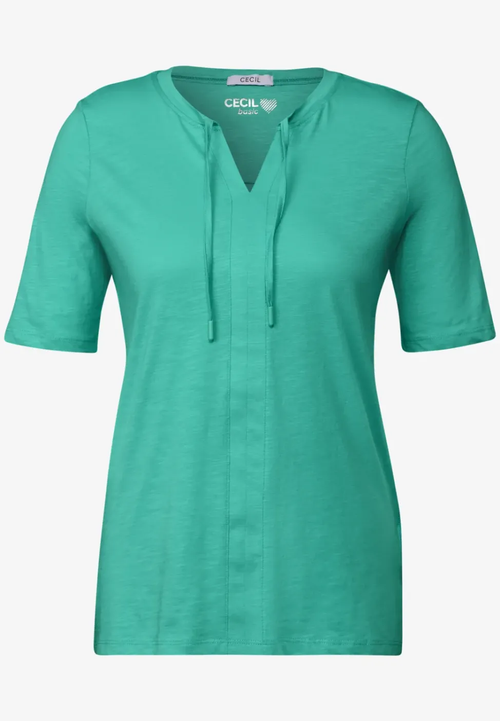 T-Shirt im Tunika-Look