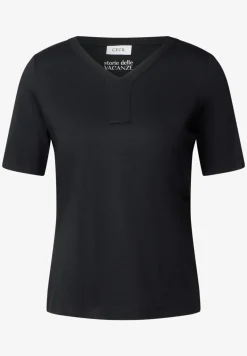 T-Shirt im Tunika-Look