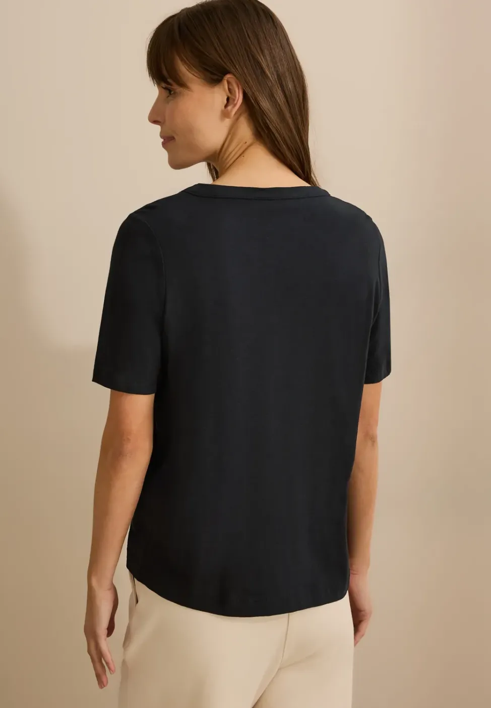 T-Shirt im Tunika-Look