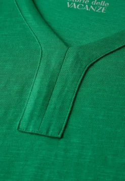 T-Shirt im Tunika-Look