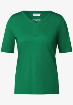 T-Shirt im Tunika-Look