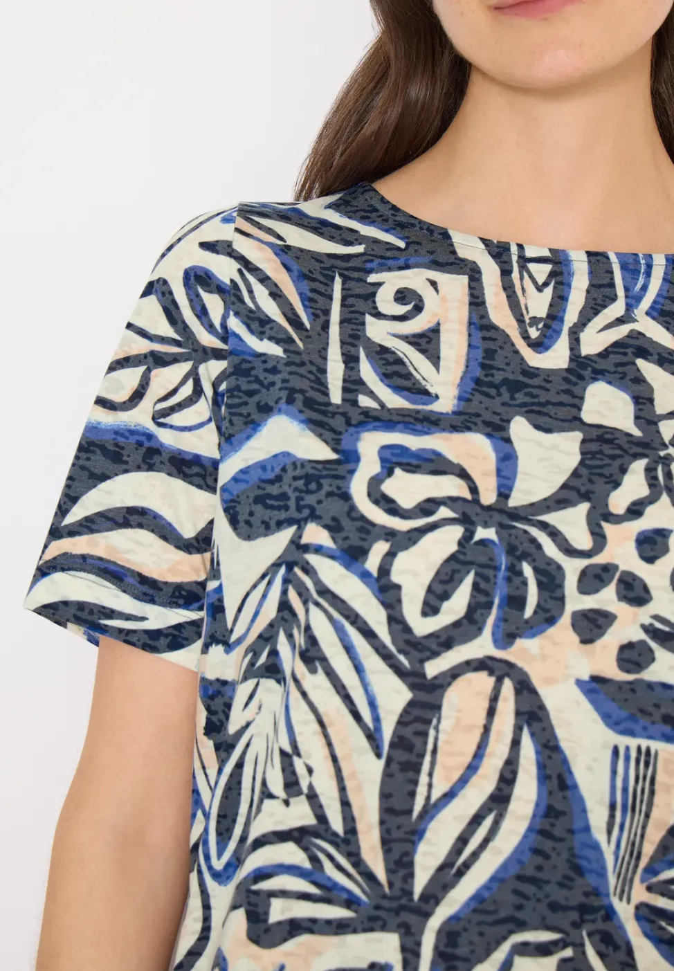 T-Shirt in Ausbrenner-Optik