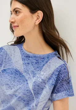 T-Shirt in Ausbrenneroptik