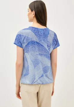 T-Shirt in Ausbrenneroptik