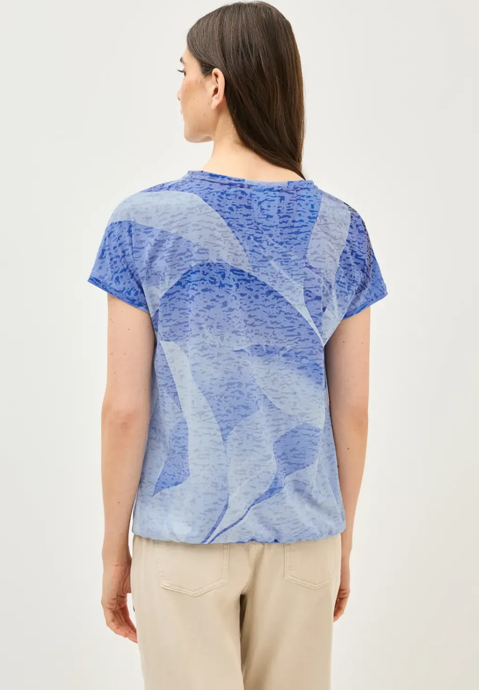 T-Shirt in Ausbrenneroptik