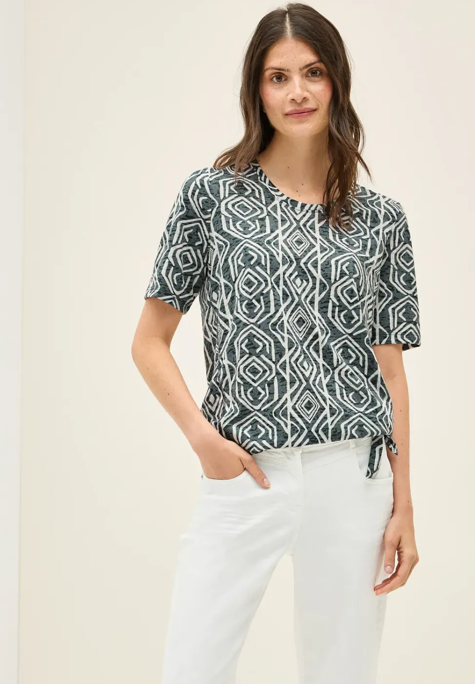 T-Shirt in Ausbrenner-Optik