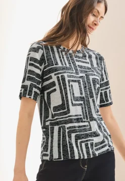 T-Shirt in Ausbrenner-Optik