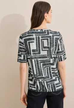 T-Shirt in Ausbrenner-Optik