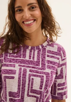 T-Shirt in Ausbrenner-Optik