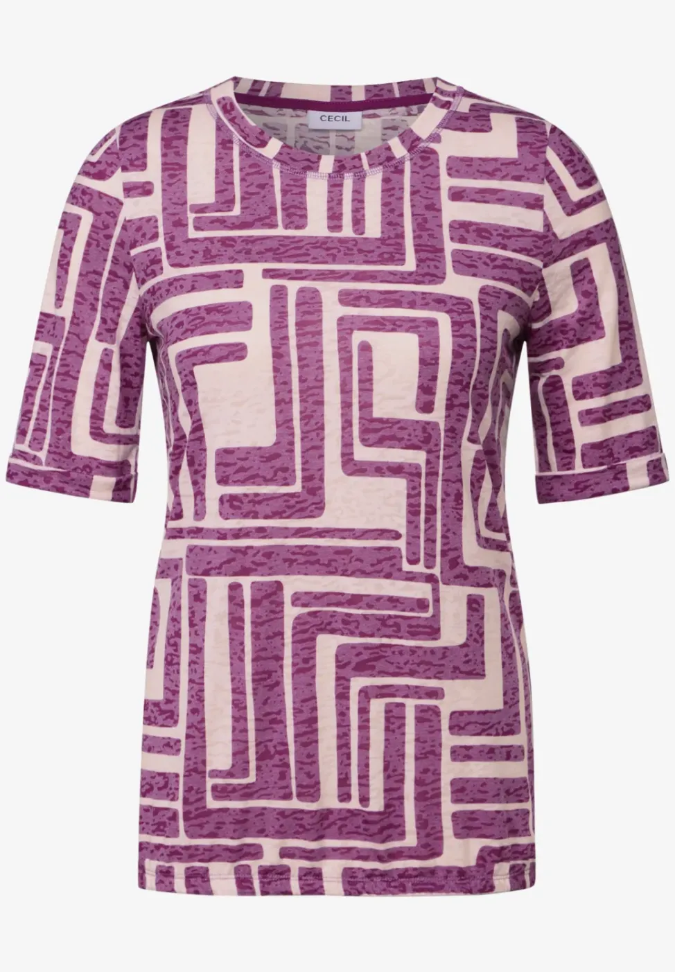 T-Shirt in Ausbrenner-Optik