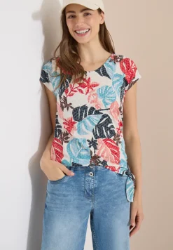 T-Shirt in Ausbrenner-Optik