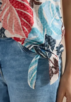 T-Shirt in Ausbrenner-Optik