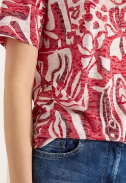 T-Shirt in Ausbrenner-Optik