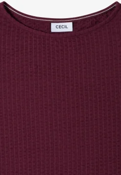 T-Shirt in Seersucker-Qualität