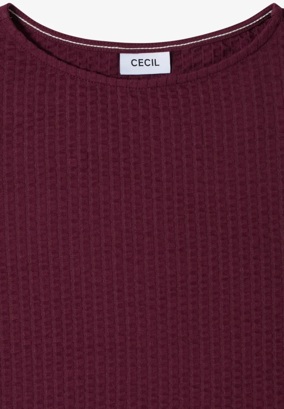 T-Shirt in Seersucker-Qualität
