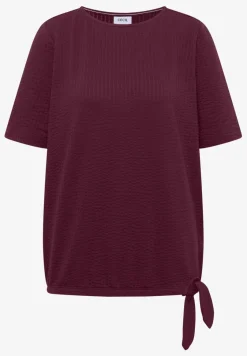 T-Shirt in Seersucker-Qualität