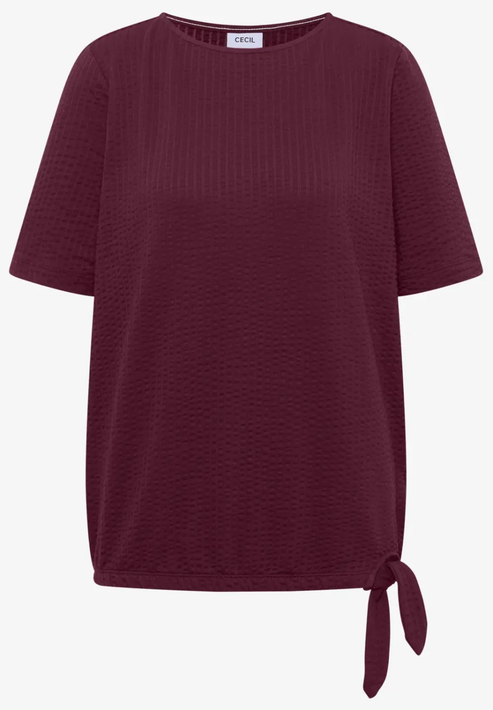 T-Shirt in Seersucker-Qualität