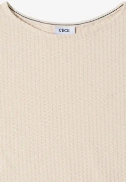 T-Shirt in Seersucker-Qualität