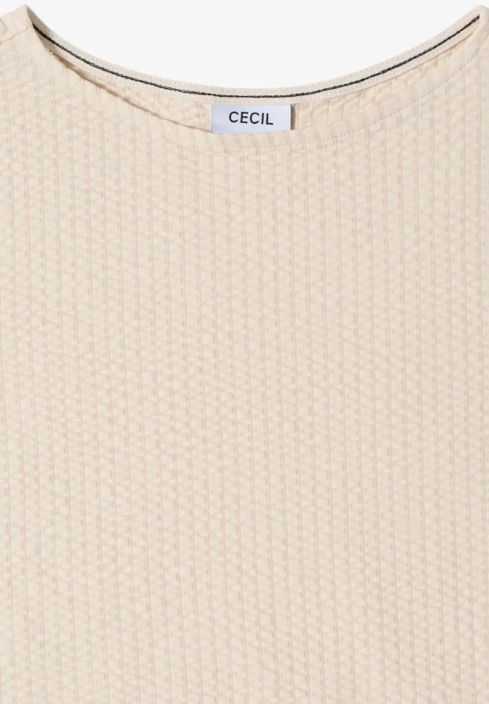 T-Shirt in Seersucker-Qualität