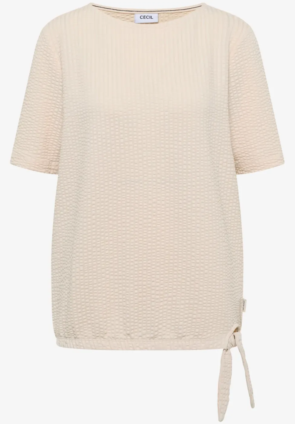 T-Shirt in Seersucker-Qualität