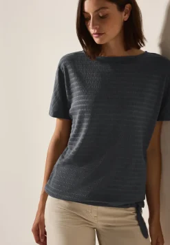 T-Shirt in Smok-Optik