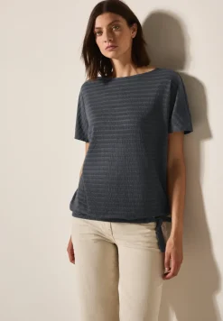 T-Shirt in Smok-Optik