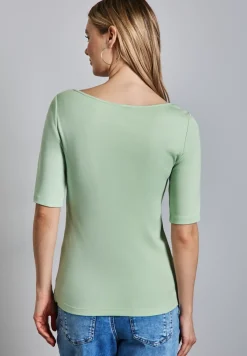 T-Shirt in Unifarbe