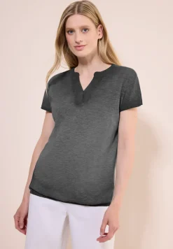 T-Shirt in Washed-Optik