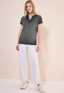 T-Shirt in Washed-Optik