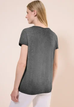 T-Shirt in Washed-Optik