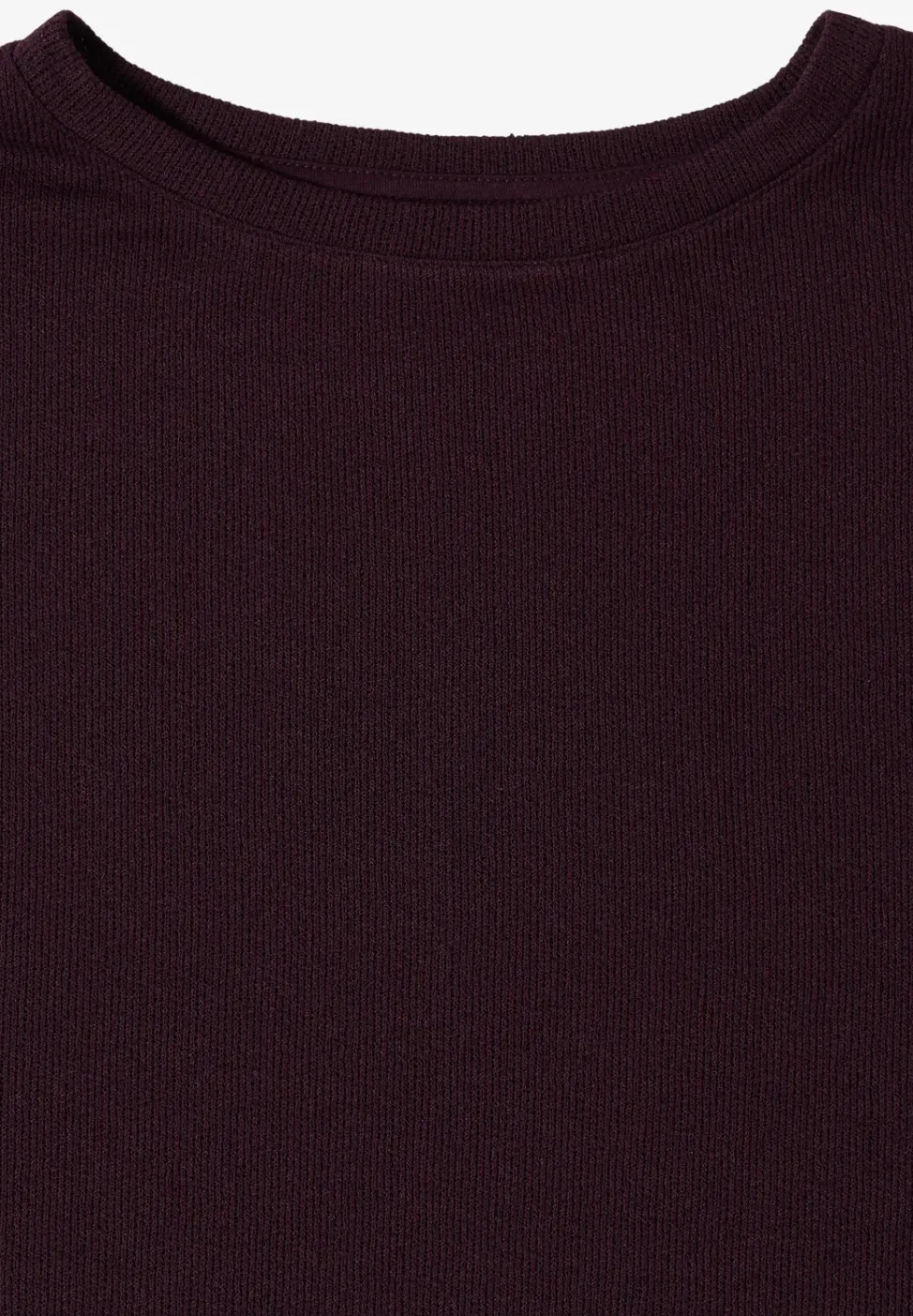 T-Shirt mit Boatneck im Strick-Look