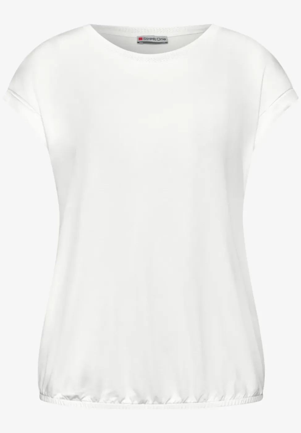 T-Shirt mit Boatneck und Deko-Tape