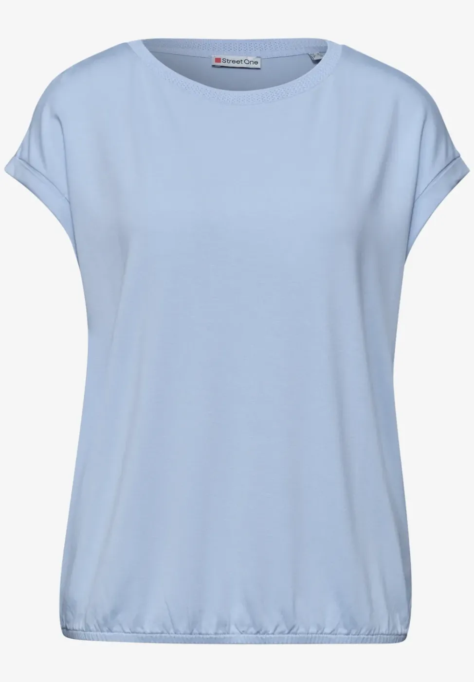 T-Shirt mit Boatneck und Deko-Tape
