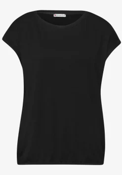 T-Shirt mit Boatneck und Deko-Tape