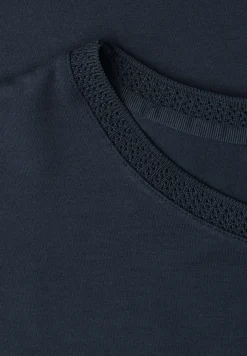 T-Shirt mit Boatneck und Deko-Tape